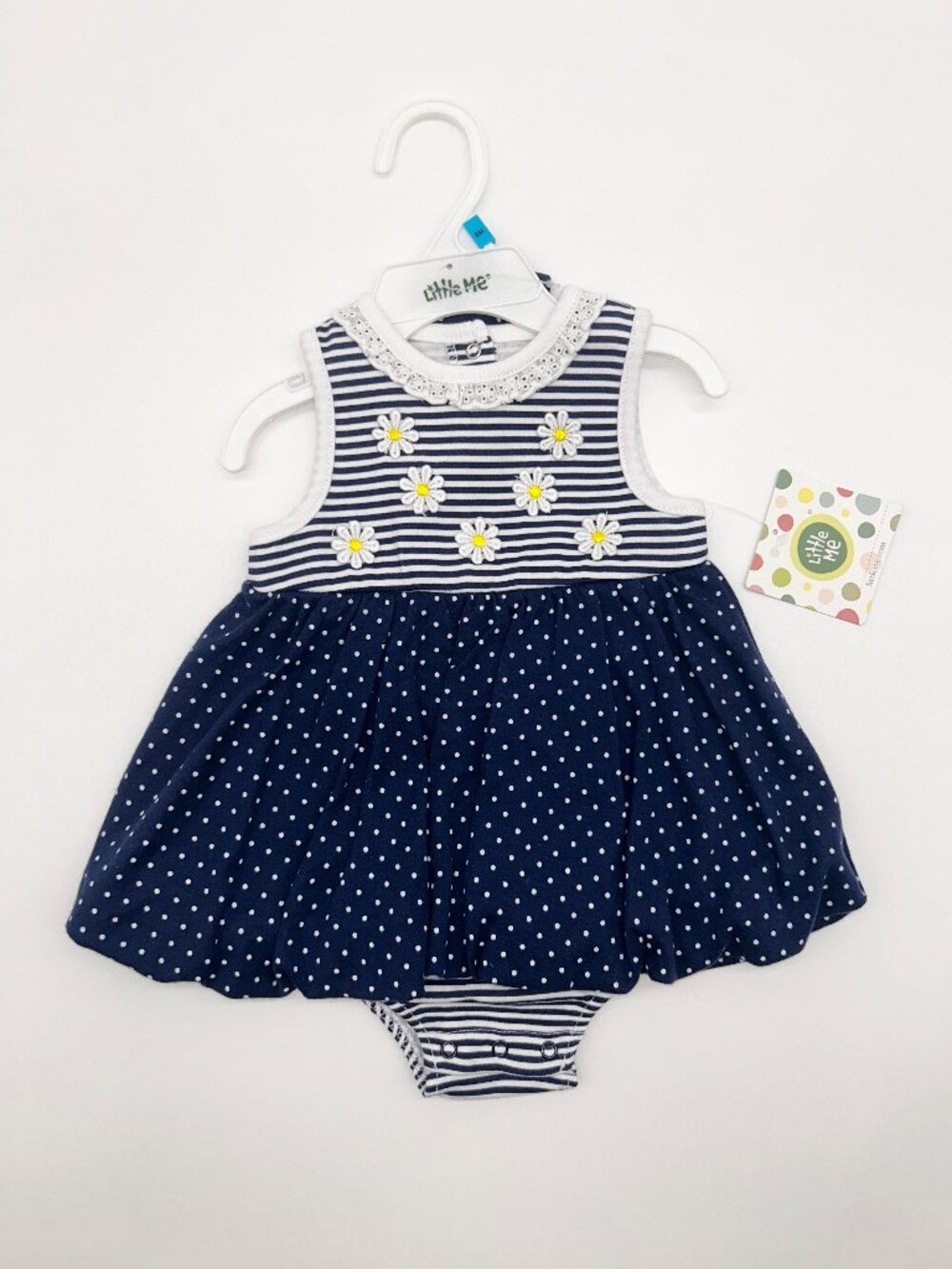 NWT Little Me Girls 6M Creeper with Bubble Skirt Floral